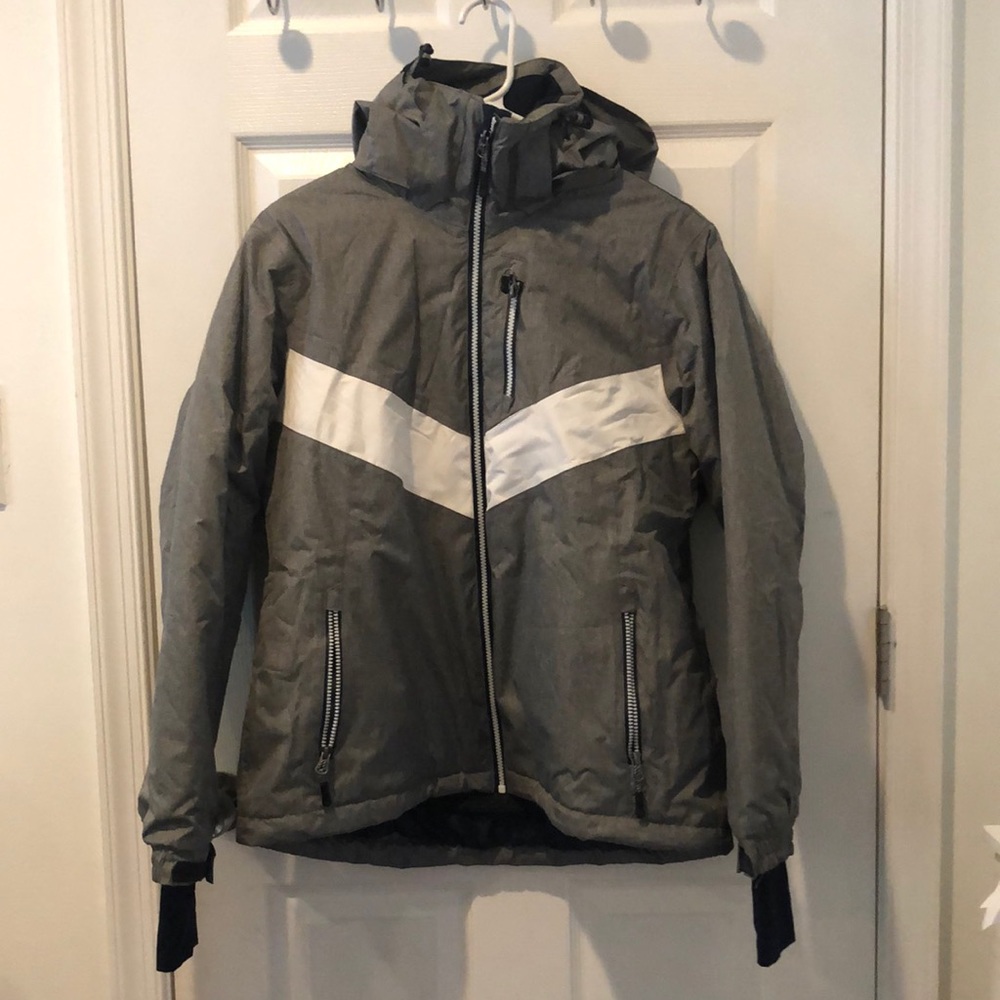 Crivit Pro Gray Hooded Winter Jacket